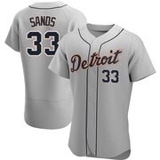 Gray Authentic Donny Sands Men's Detroit Tigers Road Jersey