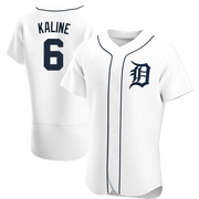 White Authentic Al Kaline Men's Detroit Tigers Home Jersey