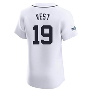 White Elite Will Vest Men's Detroit Tigers Home Patch Jersey